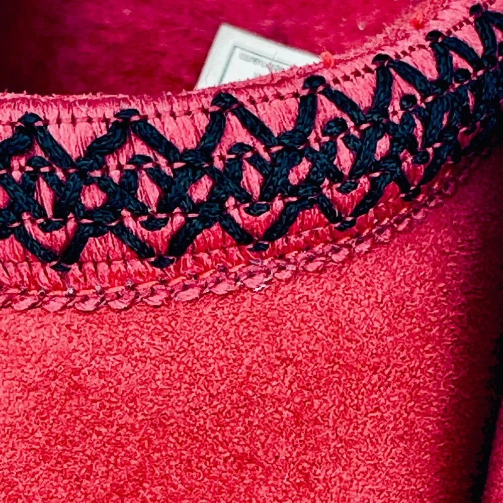 ~ UGG 12 Mens Tasman II Slipper Brick Red Suede Lambswool Lining Wool Warm *flaw